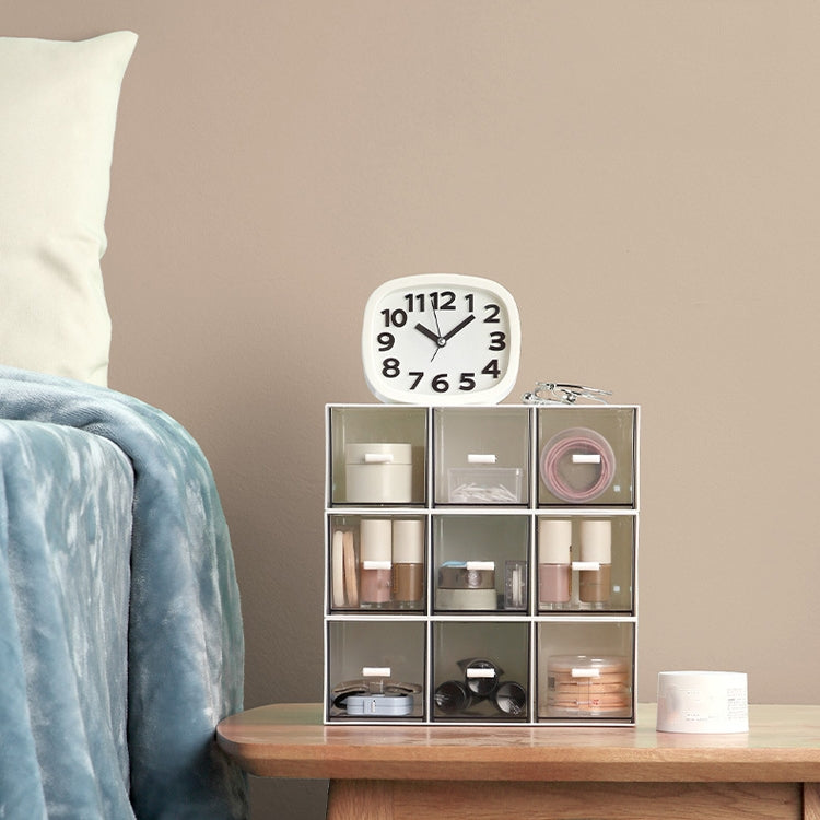 Desktop Drawer Storage Box Cosmetics Office Student Stationery Pen Dormitory Three Grid Desk Rack(Glacier Blue) - Storage Boxes by PMC TechLife | Online Shopping South Africa | PMC TechLife