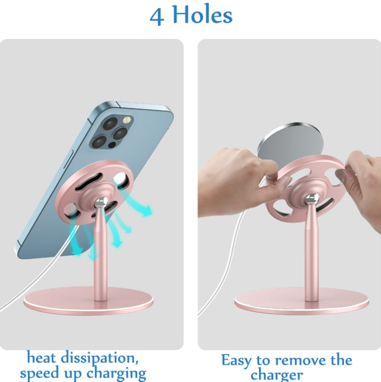 For MagSafe Magnetic Wireless Charging Stand, Colour: F13 Bright Silver - free shipping - PMC TechLife - Order now!