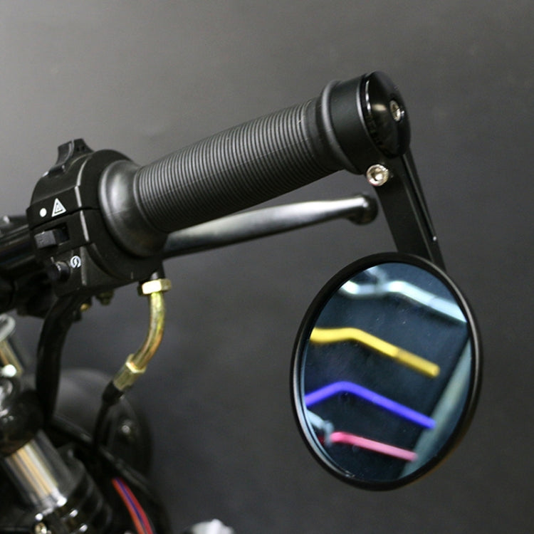 Motorcycle Modified Rearview Mirror CNC Handle Mirror Accessories(Black) - Side Mirrors by PMC TechLife | Online Shopping South Africa | PMC TechLife