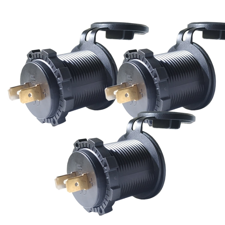 Car Motorcycle Modified Charger Double Aperture 4.2A With Touch Switch USB Car Charge(Blue Light) - DIY Modified Charger by PMC TechLife | Online Shopping South Africa | PMC TechLife