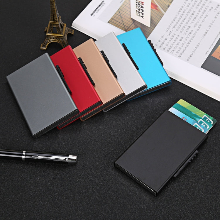 RFID Anti-Theft And Anti-Magnetic Aluminum Alloy Credit Card Case(Black) - free shipping - PMC TechLife - Order now!
