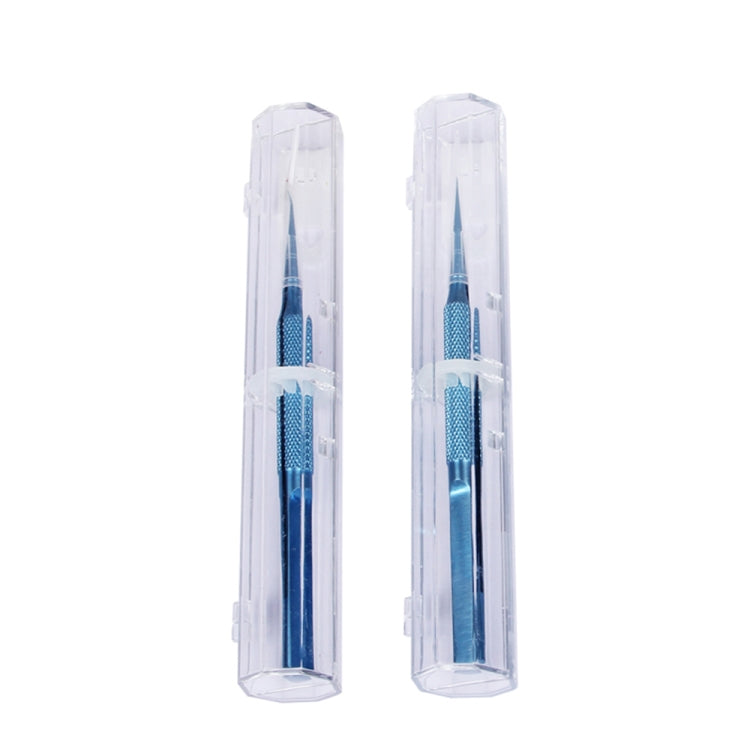 Kaisi Titanium Alloy Tweezers Repair Fingerprint Fly Line Phone Motherboard Precise Antimagnetic Electronics Tweezers(Curved BT-15) - Tweezers by Kaisi | Online Shopping South Africa | PMC TechLife | Buy Now Pay Later Mobicred