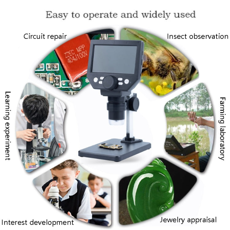 G1000 Digital Microscope HD Mobile Phone Repair Electron Microscope, Specification: Aluminum Plastic Bracket - free shipping - PMC TechLife - Order now!