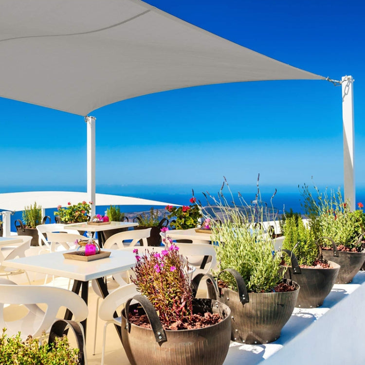 Outdoor Garden Sunshade Sail Waterproof Anti-UV Canopy, Size: 3m x 4m(Beige) - Tents & Accessories by PMC TechLife | Online Shopping South Africa | PMC TechLife