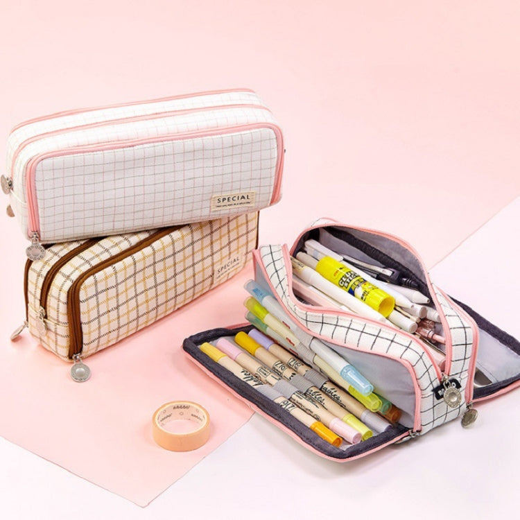 Angoo Double-Open Multi-Layer Stationery Pencil Case Multifunctional Cosmetic Bag(Ink Painting) - Pen Holder by Angpoo | Online Shopping South Africa | PMC TechLife | Buy Now Pay Later Mobicred