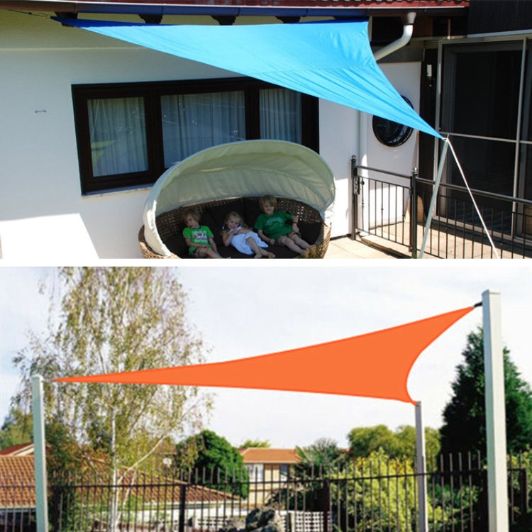 Triangle Outdoor Garden Sunshade Sail Waterproof Anti-UV Canopy, Size: 6m x 6m x 6m(Beige) - Tents & Accessories by PMC TechLife | Online Shopping South Africa | PMC TechLife