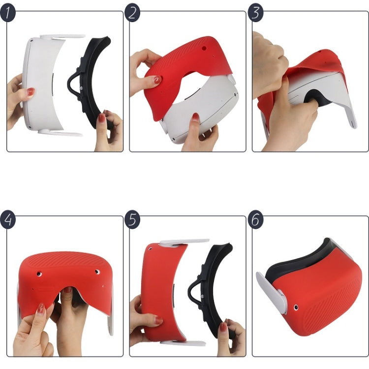 VR Glasses Silicone Waterproof Dust-Proof And Fall-Proof Protective Shell For Meta Quest(White) - VR Accessories by PMC TechLife | Online Shopping South Africa | PMC TechLife