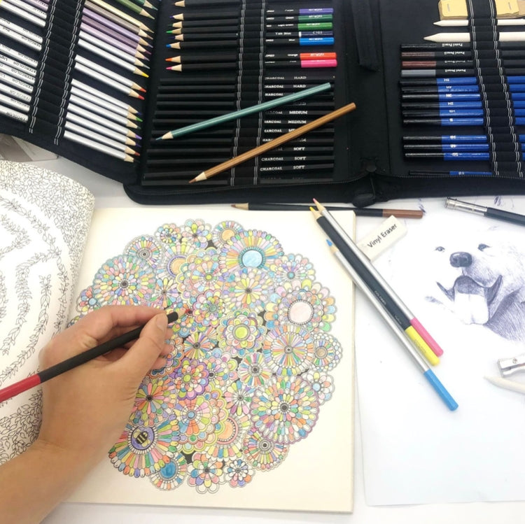 72 in 1 Sketch Pencil Color Lead Set Student Hand-Painted Art Color Pencil - Art Supplies by PMC TechLife | Online Shopping South Africa | PMC TechLife