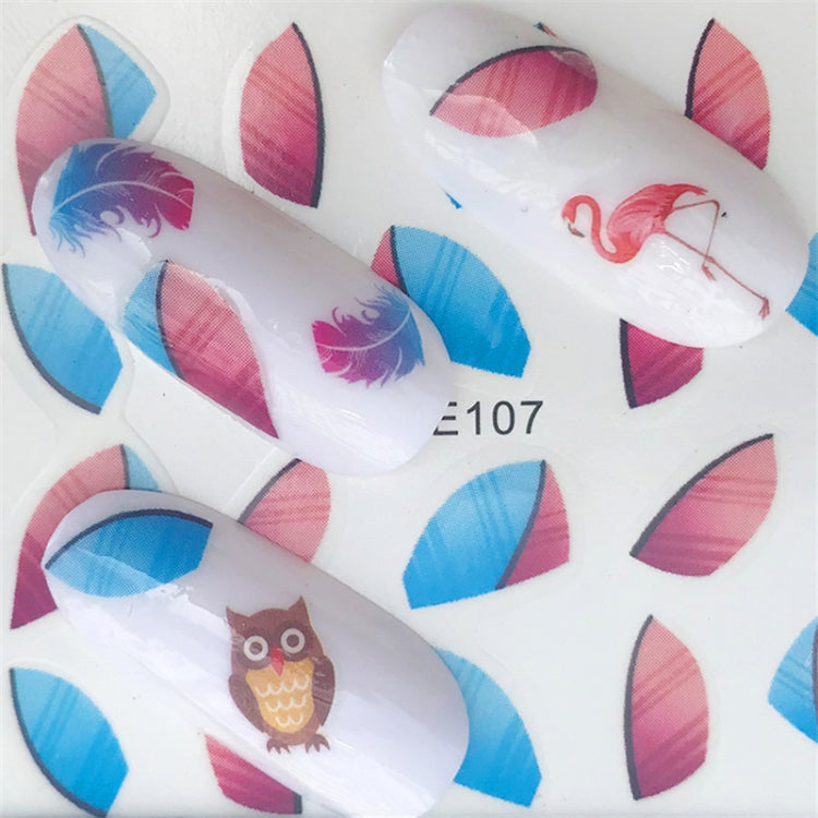 10 PCS Summer Colorful Nail Sticker Water Transfer Nail Decorations(YZW-126) - Nail Stickers by PMC TechLife | Online Shopping South Africa | PMC TechLife