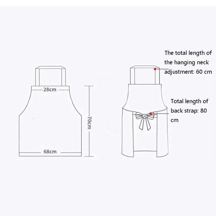 Kitchen Home Cooking Apron Restaurant Works Striped Cotton And Linen Apron(Coffee) - Aprons & Caps by PMC TechLife | Online Shopping South Africa | PMC TechLife