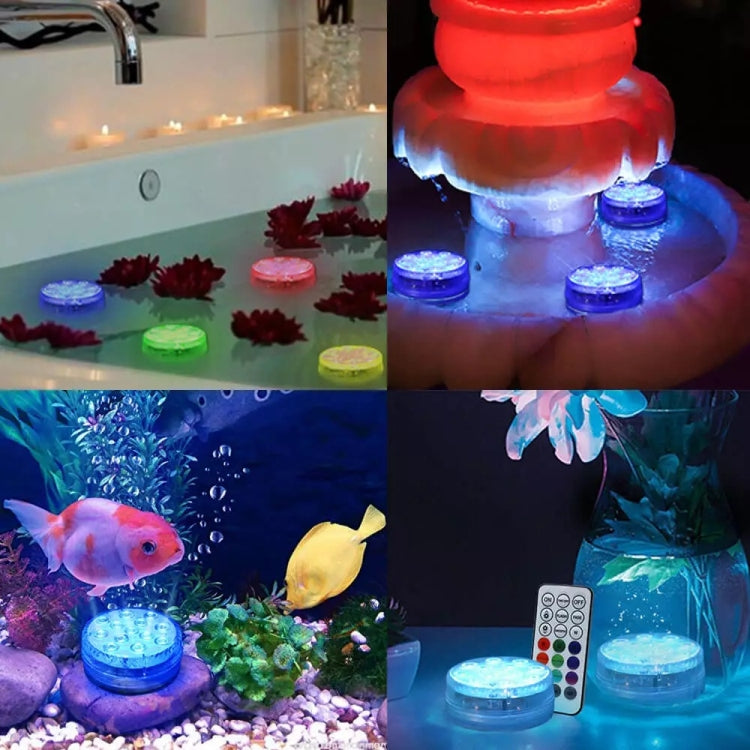 LED Remote Control Diving Light Pool Waterproof Underwater Lamp, Spec: 7cm 13 LEDs+IR 28-key Remote Control(1 PC + 1 Remote Control) - Underwater Lights by PMC TechLife | Online Shopping South Africa | PMC TechLife