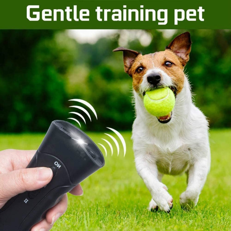 LED Flashlight Ultrasonic Dog Repeller Portable Dog Trainer, Colour: Single-headed Yellow(Colorful Package) - Training Aids by PMC TechLife | Online Shopping South Africa | PMC TechLife