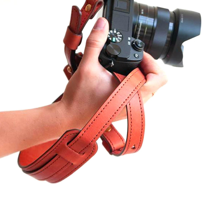 Cowhide Leather Camera Shoulder Hanging Neck Winding Strap - Camera Strap by PMC TechLife | Online Shopping South Africa | PMC TechLife