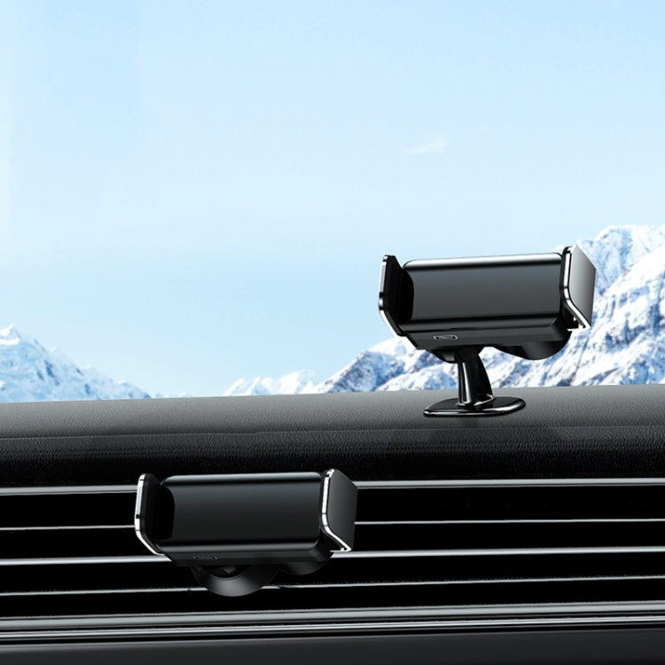 Vehicle-mounted Intelligent Induction Electric Mobile Phone Holder Car Air Outlet Navigation Frame(Abyss Black) - Car Holders by PMC TechLife | Online Shopping South Africa | PMC TechLife