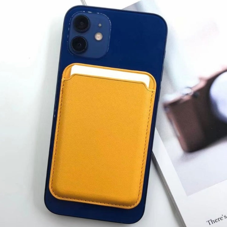 MagSafe Magnetic Leather Card Case Holster For iPhone (Indigo Sea BLue) - Card & Passport Bags by PMC TechLife | Online Shopping South Africa | PMC TechLife | Buy Now Pay Later Mobicred