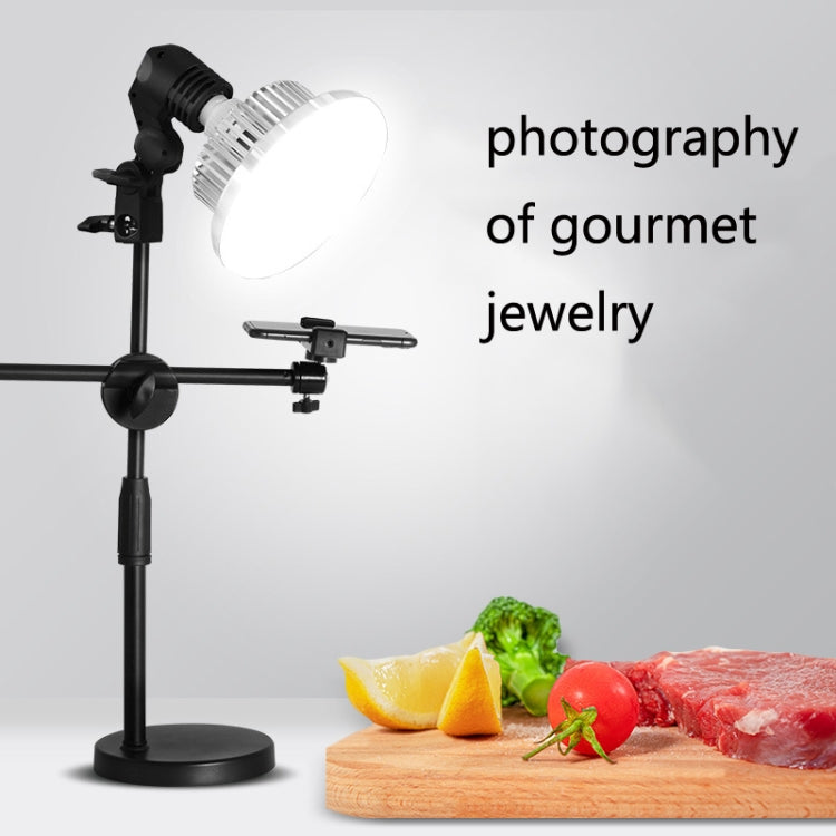 Mobile Phone Live Support Shooting Gourmet Beautification Fill Light Indoor Jewelry Photography Light, Style: 700W Mushroom Lamp + Stand - free shipping - PMC TechLife - Order now!