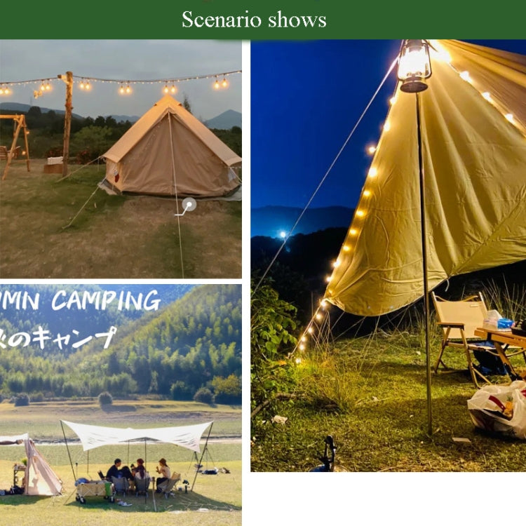 4m x 4 Rolls Outdoor Camping Tent Canopy Wind Rope Luminous Multi-Function Wind Rope Buckle Tent Fixed Rope( S Buckle-Yellow) - Tents & Accessories by PMC TechLife | Online Shopping South Africa | PMC TechLife