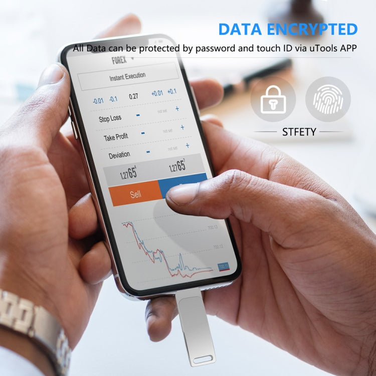 32GB USB 3.0 + 8 Pin + USB-C / Type-C 3 in 1 Phone Computer Metal Rotatable U-Disk(Black) - U Disk & Card Reader by PMC TechLife | Online Shopping South Africa | PMC TechLife