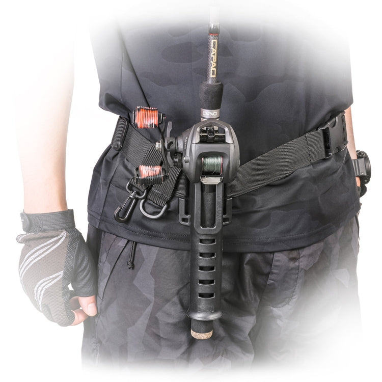 Fishing Rod Waist Belt Rod Holder Fishing Rod Waist Support(28157-B Black) - Fishing Rods & Accessories by PMC TechLife | Online Shopping South Africa | PMC TechLife