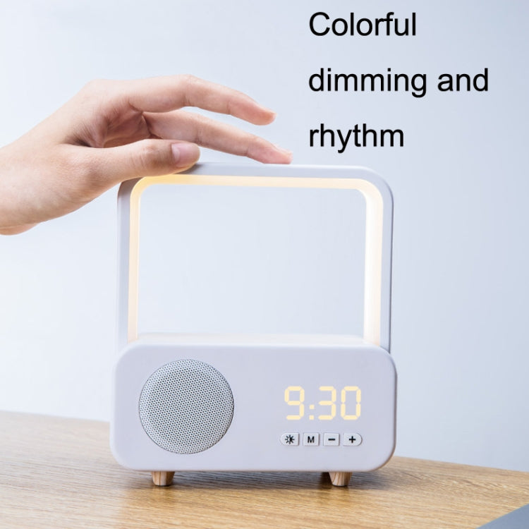 WH-J08 Home Portable Mini Bluetooth Speaker with Night Light Clock Style - Desktop Speaker by PMC TechLife | Online Shopping South Africa | PMC TechLife