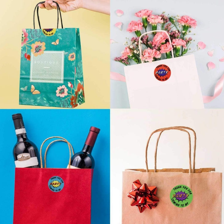 Floral Heart-shaped Thank You Sticker Wedding Decoration Label, Size: 2.5cm / 1 inch(A-196) - Sticker & Tags by PMC TechLife | Online Shopping South Africa | PMC TechLife