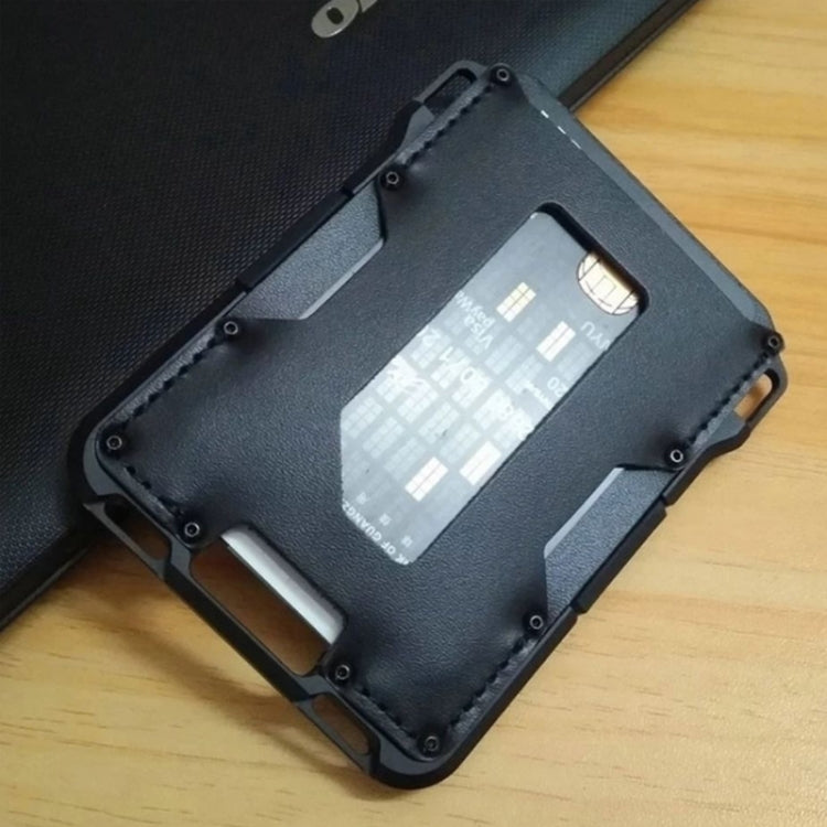RFID Metal Anti-Theft Credit Card Holder(Black Aluminum Terms) - free shipping - PMC TechLife - Order now!