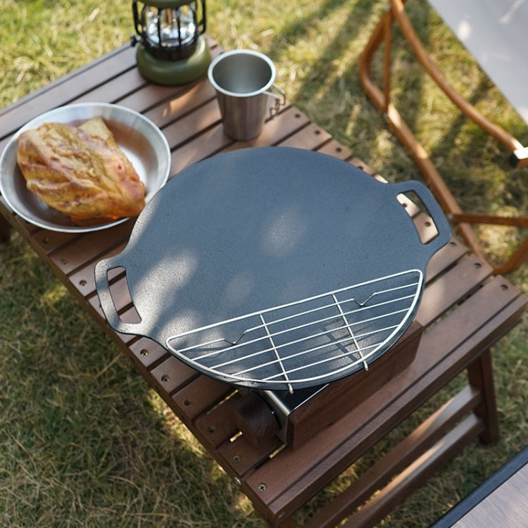 304 Stainless Steel Camping BBQ Frying Pan Steaming Rack, Size: 37x11cm - free shipping - PMC TechLife - Order now!