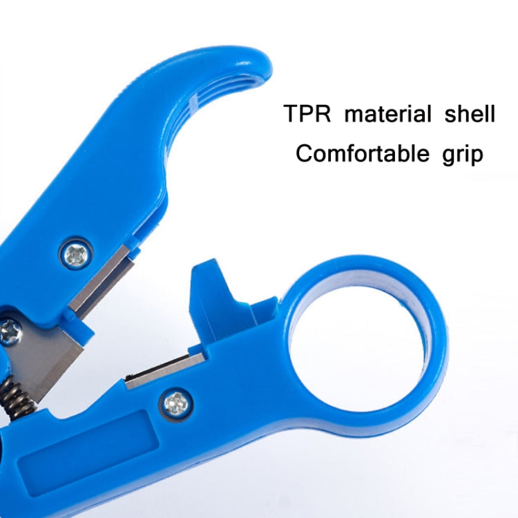 Electrician Multifunctional Coaxial Cable Stripper(Blue PE Bag) - Lan Cable and Tools by PMC TechLife | Online Shopping South Africa | PMC TechLife