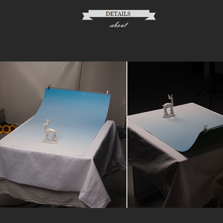 54 x 83cm Gradient Morandi Double-sided Film Photo Props Background Paper(Blue /Green) - Gradient Color by PMC TechLife | Online Shopping South Africa | PMC TechLife