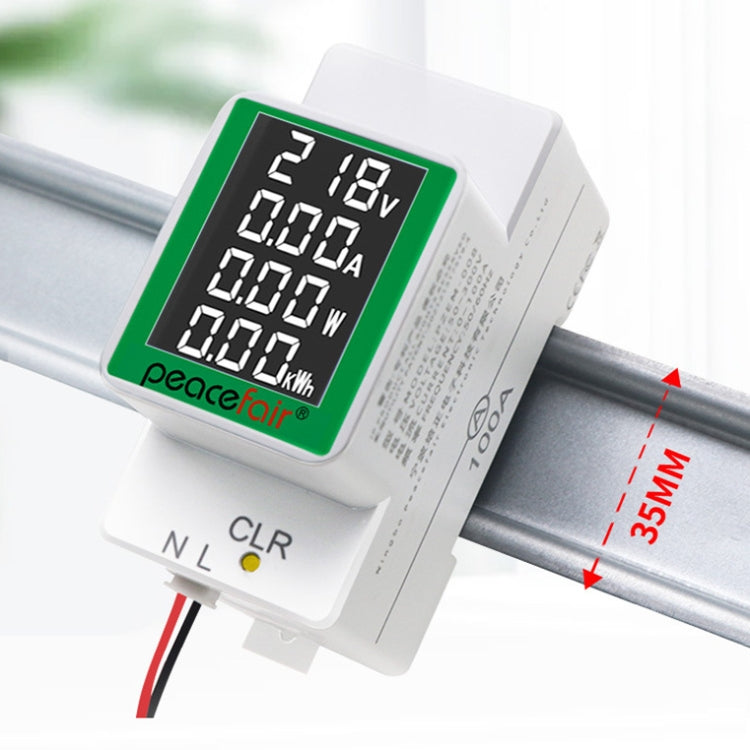 Peacefair PZEM-008 4 In 1 Multifunctional AC Digital Display Rail Monitor - free shipping - PMC TechLife - Order now!