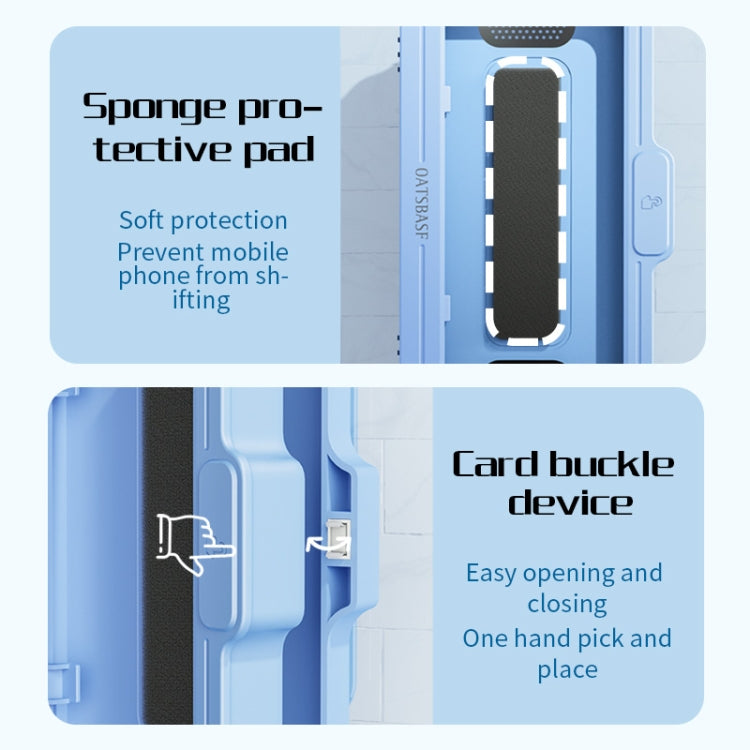 Oatsbasf Bathroom Waterproof Phone Case Holder Shower Phone Box Wall Mount Phone Holder(White) - free shipping - PMC TechLife - Order now!