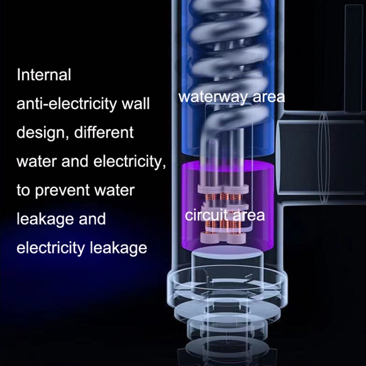 Household Kitchen Electric Hot Water Fauce EU Plug, Style: Stainless Steel Universal Pipe Type - Faucets & Accessories by PMC TechLife | Online Shopping South Africa | PMC TechLife