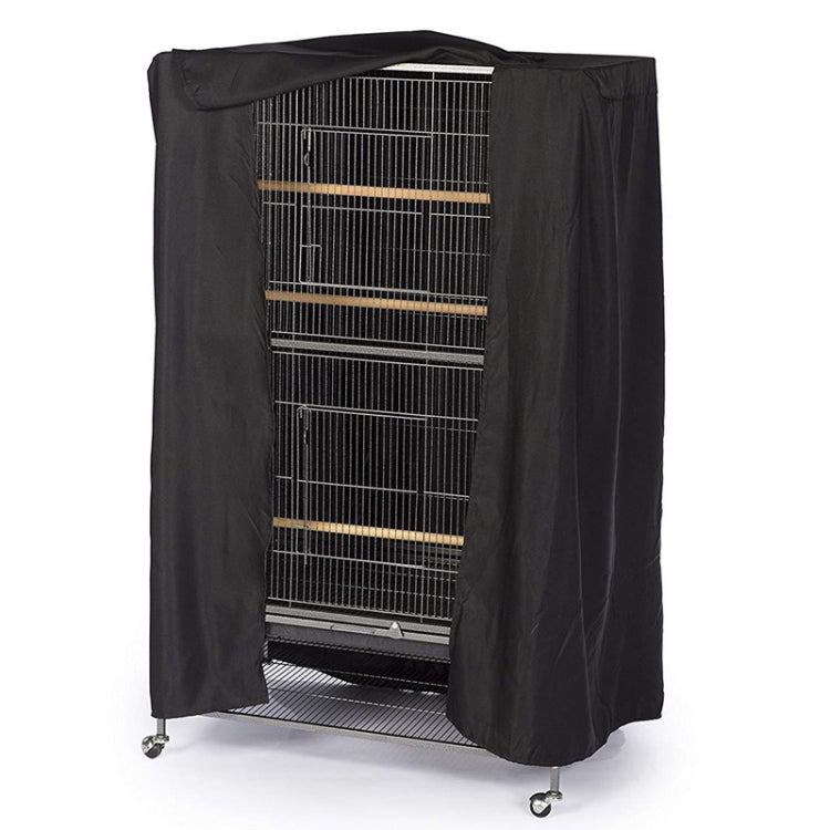 210D Waterproof Oxford Cloth Dust Cover Bird Cage Protective Cover Parrot Cage Shade(Black Silver) - Dust Covers by PMC TechLife | Online Shopping South Africa | PMC TechLife