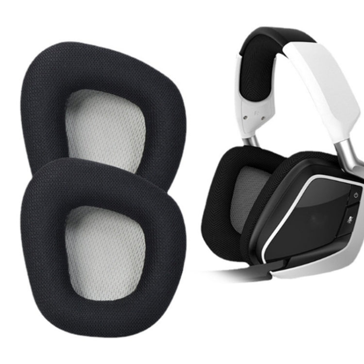 2 PCS Replacement Earpads for Corsair Void Pro Elite,Style: Gray Bottom Grid - Earmuff & Pad by PMC TechLife | Online Shopping South Africa | PMC TechLife