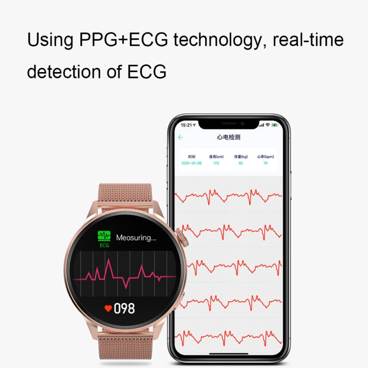 Wearkey DT4+ 1.36 Inch HD Screen Smart Call watch with NFC Function, Color: Black Steel - free shipping - PMC TechLife - Order now!