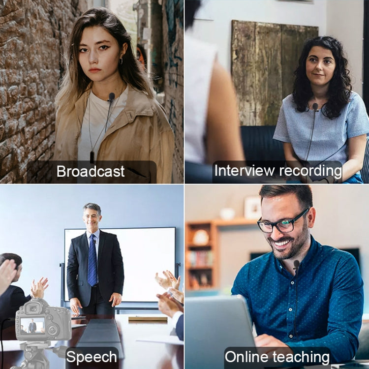 SYNCO S8 Lavalier Live Wired Microphone, Spec: Black + 8 Pin - Microphone by SYNCO | Online Shopping South Africa | PMC TechLife