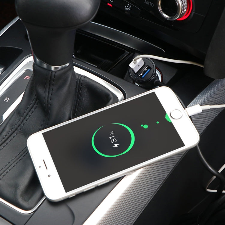 2PCS QC3.0 Four Ports Fast 5V 8A Car Charger Back Seat Charger(White) - Car Charger by PMC TechLife | Online Shopping South Africa | PMC TechLife