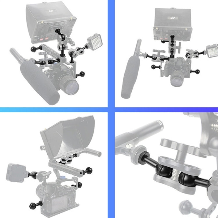 Ball Head Adapter Adjustable Screw Fixed Mount Camera Underwater Diving Photography Lights Bracket(1/4 Inch Black) - Connection Mount by PMC TechLife | Online Shopping South Africa | PMC TechLife