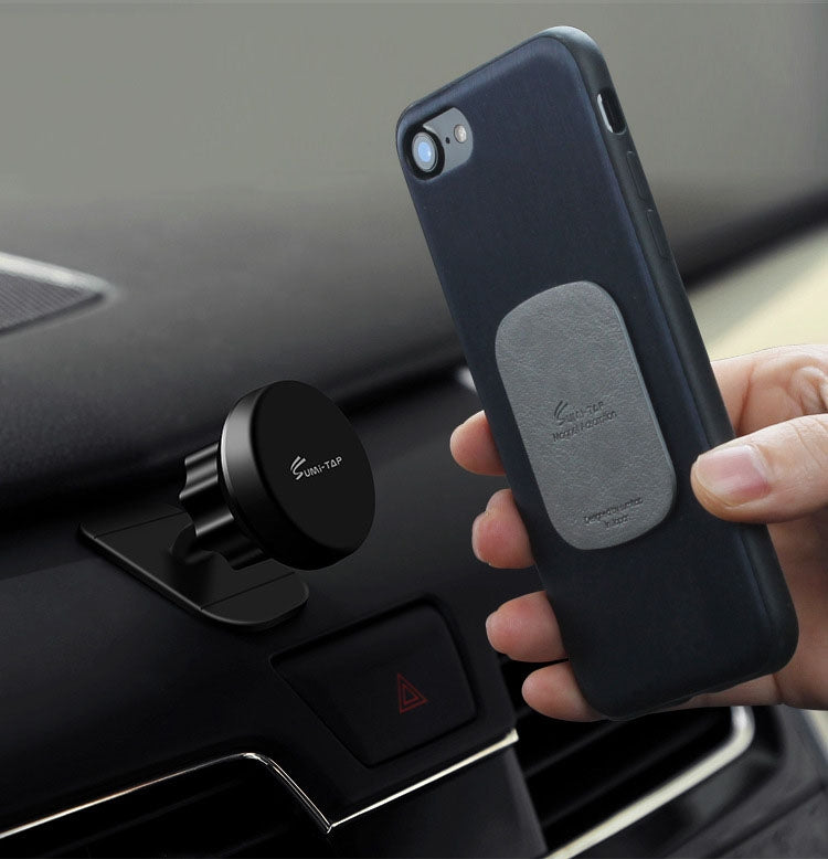 SUMITAP STHP-C40 Leather Square Magnetic Sheet Magnetic Car Phone Holder Accessories(Black) - Hand-Sticking Bracket by SUMITAP | Online Shopping South Africa | PMC TechLife | Buy Now Pay Later Mobicred