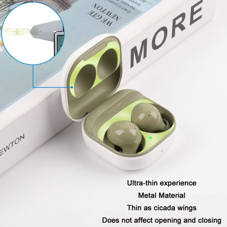 5 PCS Headphone Inner Cover Metal Dustproof Sticker For Samsung Galaxy Buds 2(Silver Gray) - Samsung Earphone Case by PMC TechLife | Online Shopping South Africa | PMC TechLife | Buy Now Pay Later Mobicred
