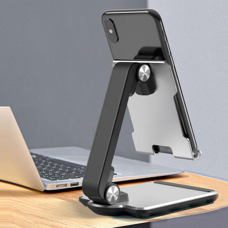 Portable Mobile Phone Tablet Desktop Stand, Color: Square Swivel Dark Gray - Desktop Holder by PMC TechLife | Online Shopping South Africa | PMC TechLife