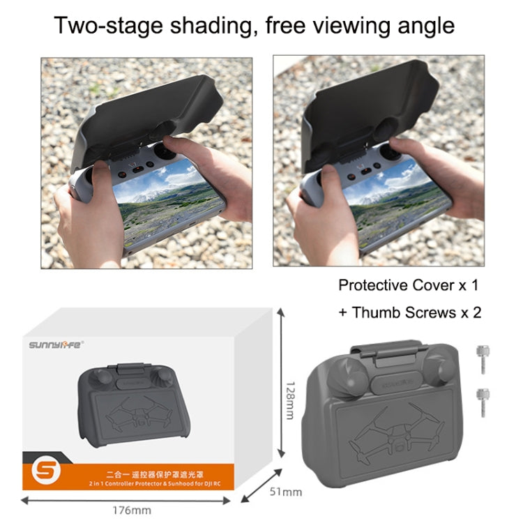 Sunnylife MM3-YK466 RC Joystick Screen Scratch Resistant Remote Control Protective Hood for DJI Mini 3 Pro(Grey) - free shipping - PMC TechLife - Order now!