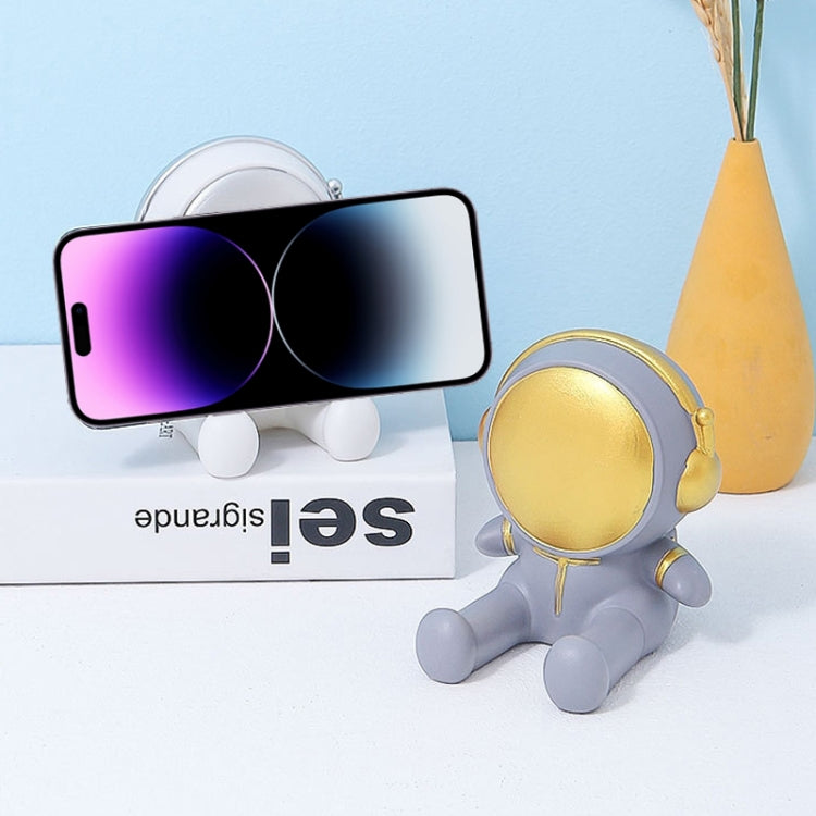 Astronaut Tablet Phone Bracket Desktop Phone Holder Ornaments(White) - Desktop Holder by PMC TechLife | Online Shopping South Africa | PMC TechLife