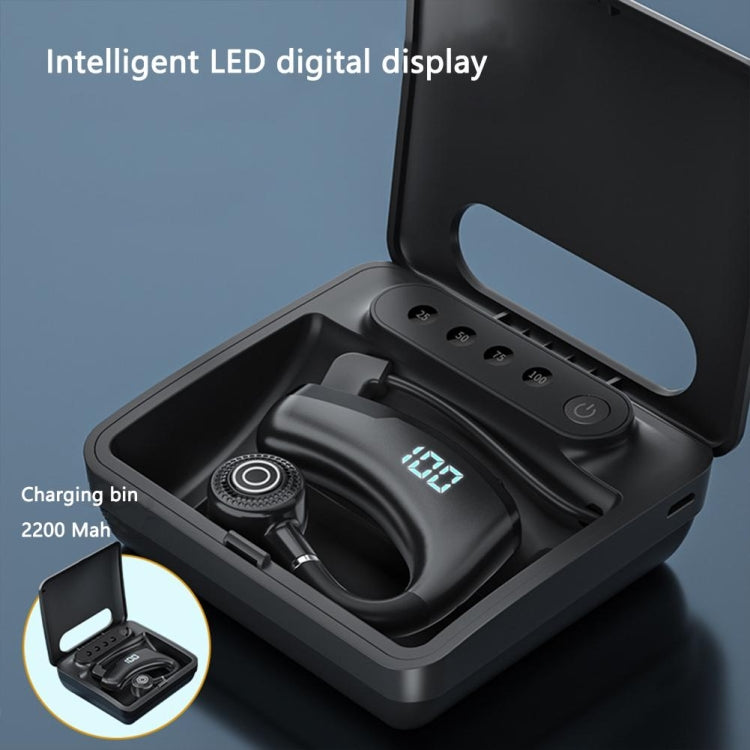 V19S Wireless Bluetooth Headset Digital Display With Charging Bin Mobile Power Function(Blue) - Bluetooth Earphone by PMC TechLife | Online Shopping South Africa | PMC TechLife