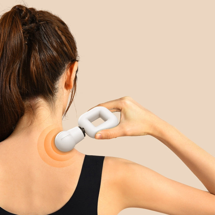 TS201 Square Muscle Relaxation Wireless Fascia Gun Mini Adjustable Portable Massager(White) - Massage gun & Accessories by PMC TechLife | Online Shopping South Africa | PMC TechLife | Buy Now Pay Later Mobicred