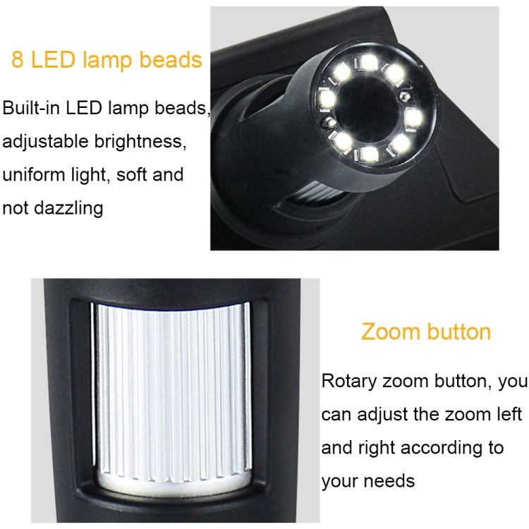 DM3 4.3-Inch Screen LED Light 1000X HD Portable Electronic Digital Microscope, Specification: Metal - free shipping - PMC TechLife - Order now!