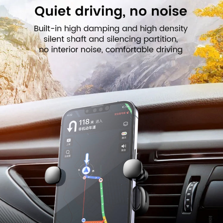 S03 Vehicle Air Outlet Gravity Navigation Mobile Phone Holder, Color: White Eagle Mouth - Car Holders by PMC TechLife | Online Shopping South Africa | PMC TechLife