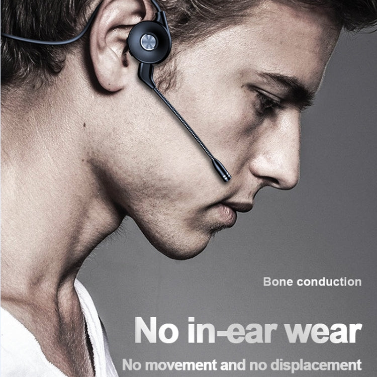 M1 Stereo Sound Running Sports Bone Conduction Bluetooth Earphones With Microphone(Black) - Neck-mounted Earphone by PMC TechLife | Online Shopping South Africa | PMC TechLife