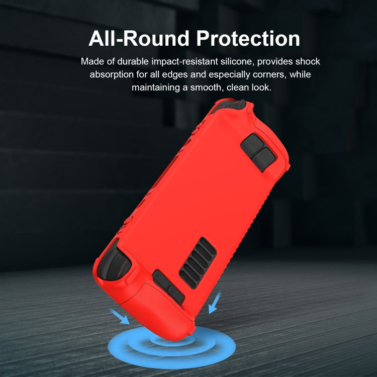 For Steam Deck Game Controller Soft Silicone Protective Cover Case With 4pcs Key Cap(Luminous Green) - Accessories by PMC TechLife | Online Shopping South Africa | PMC TechLife