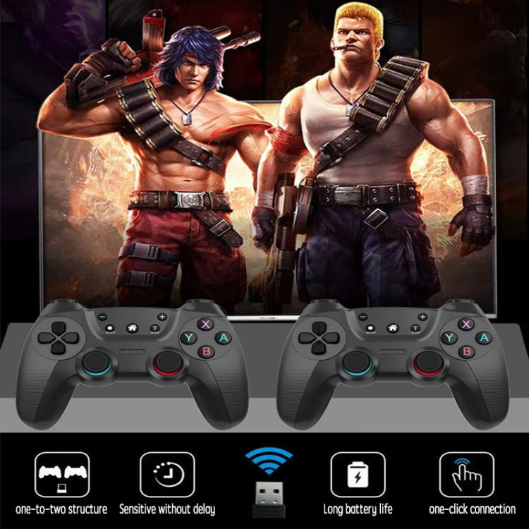 KM-029 2.4G One for Two Doubles Wireless Controller Support PC / Linux / Android / TVbox(Elegant Silver) - Gamepads by PMC TechLife | Online Shopping South Africa | PMC TechLife